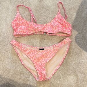 Triangl Swimwear Pink Leopard Bikini